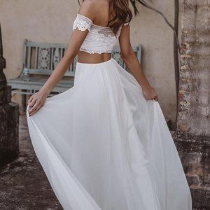 COPY - Grace Loves Lace 2 Piece Wedding Top/Skirt